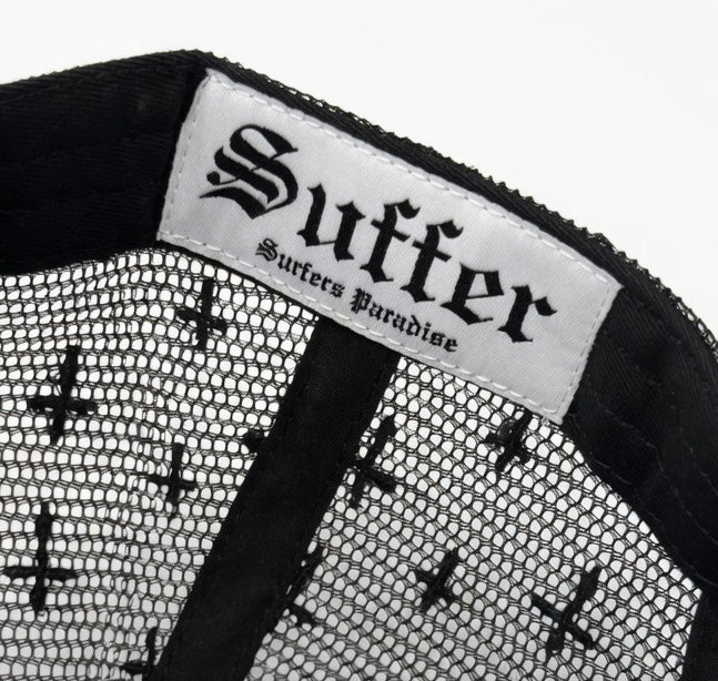 Suffer suede rhinestone snap back