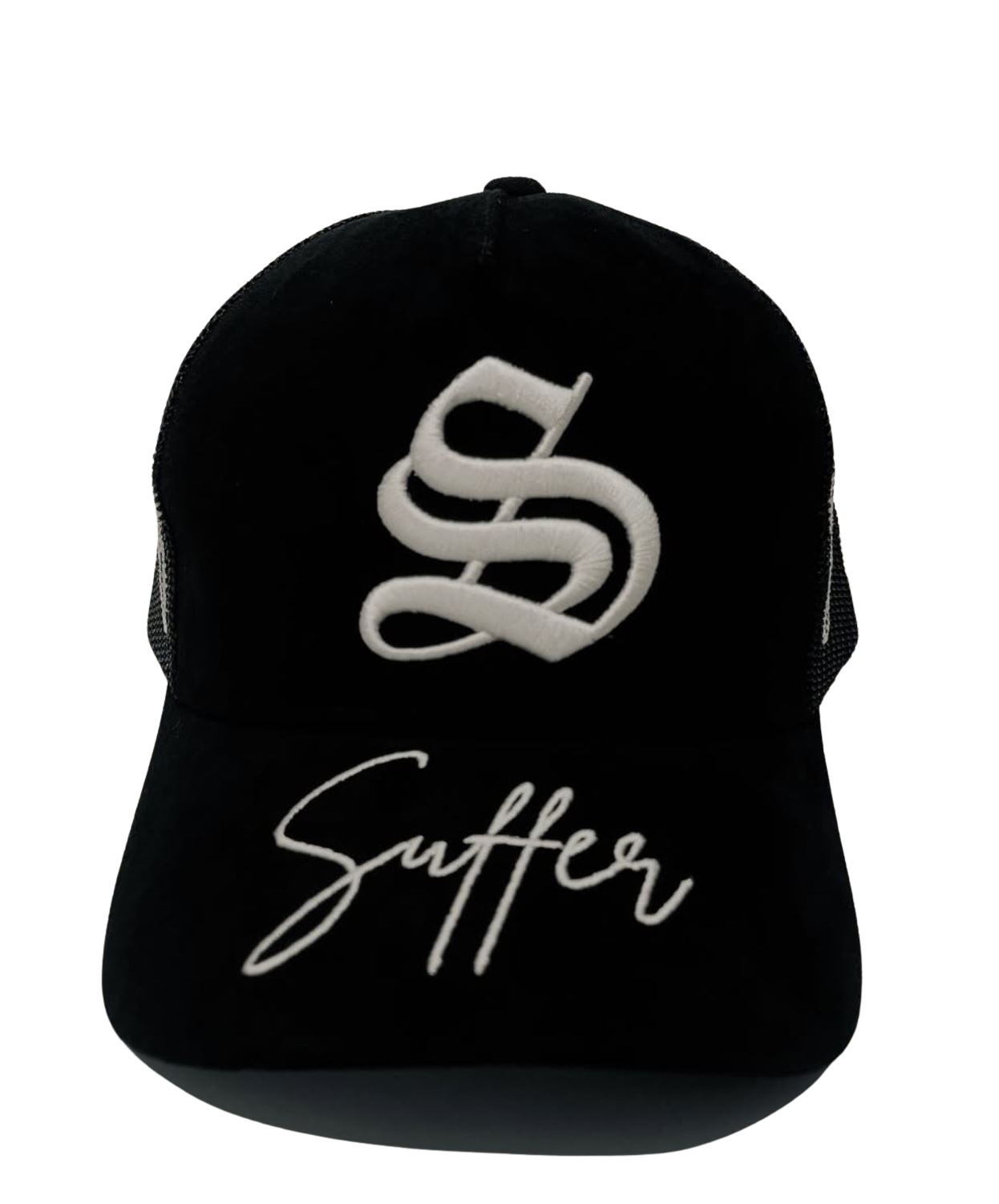 SUEDE “SUFFER” CAPS