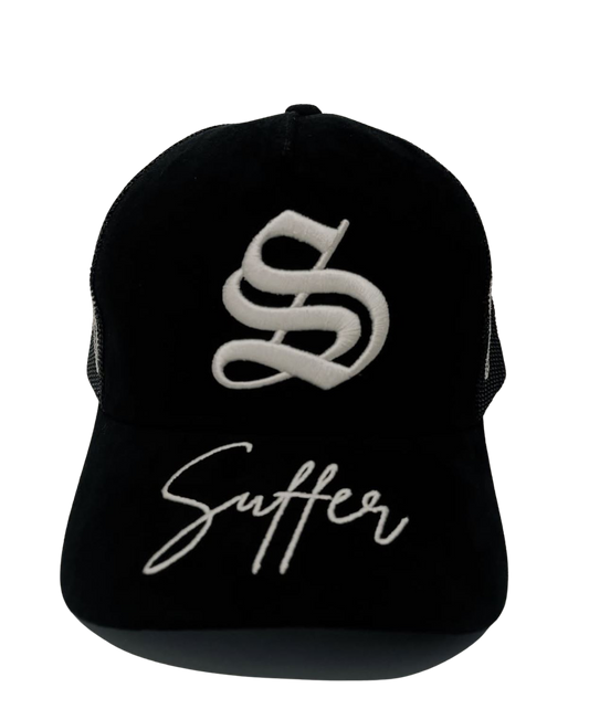 SUEDE “SUFFER” CAPS
