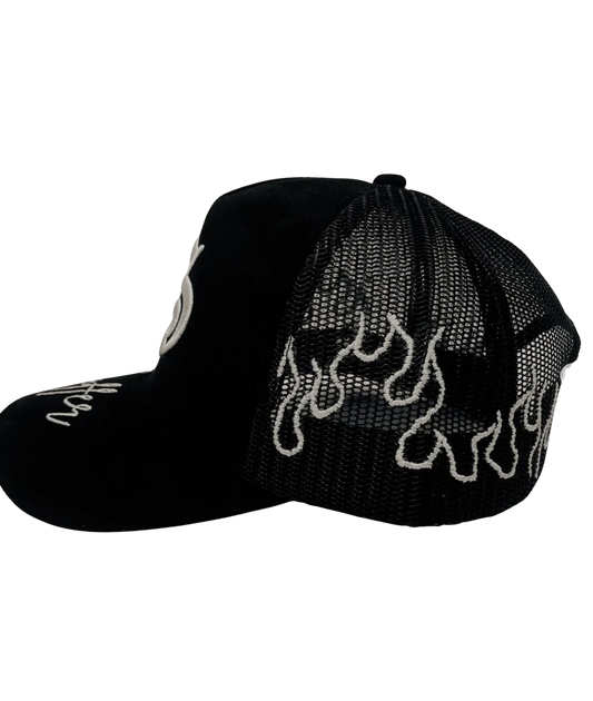 SUEDE “SUFFER” CAPS